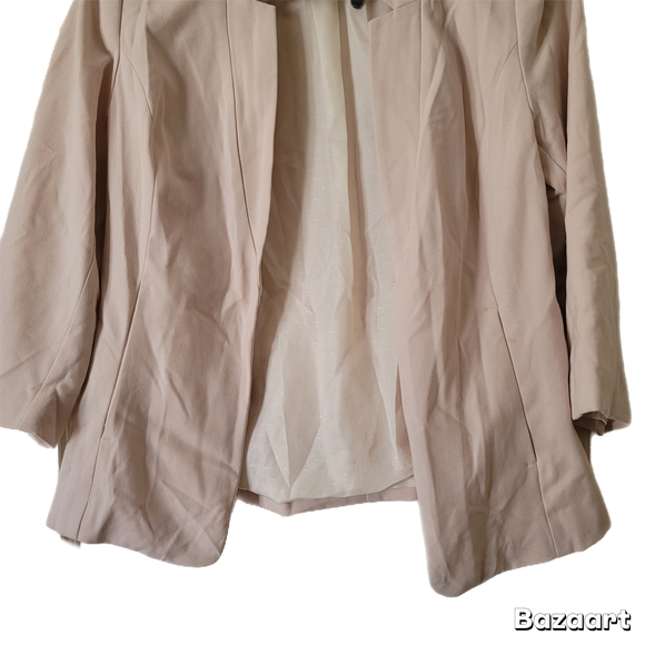 Kensie Blazer Womens S Small Blush Open-Front Jacket - Picture 3 of 7